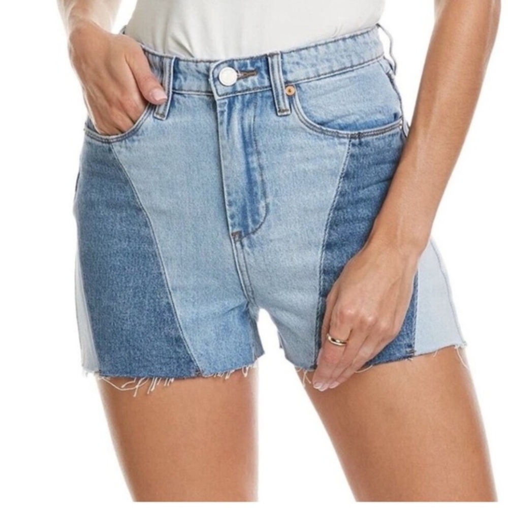 BLANK NYC WOMEN’S NWT THE REEVE HIGH RISE RIB CAGE  DENIM SHORT SZ 27